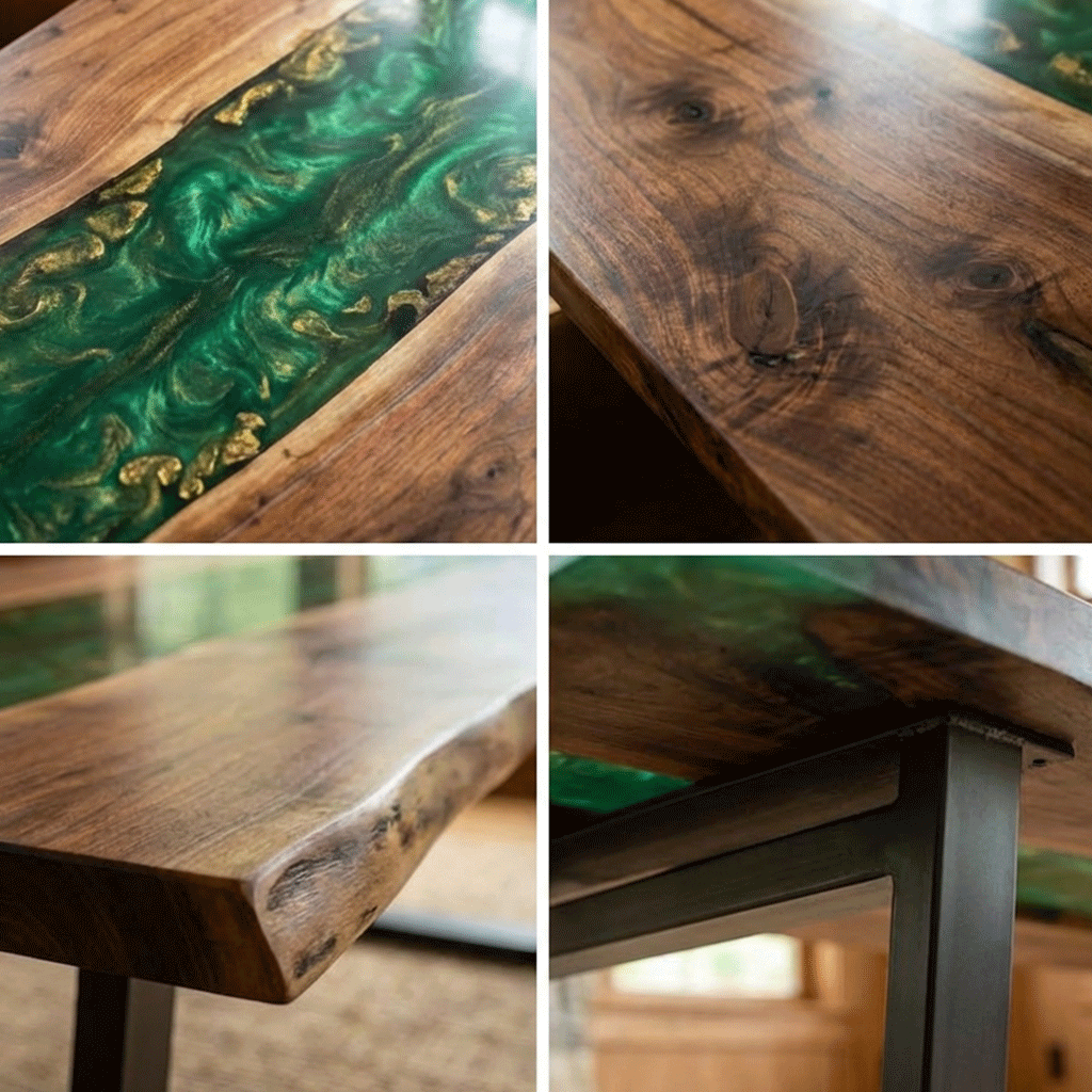 Alpine Emerald Custom Epoxy Table - CET807