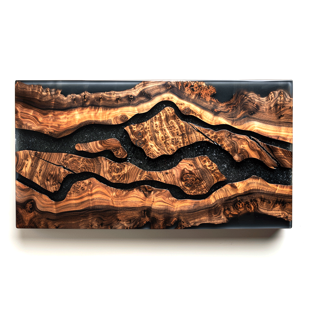 Stardust Silhouette Custom Epoxy Table - CET835