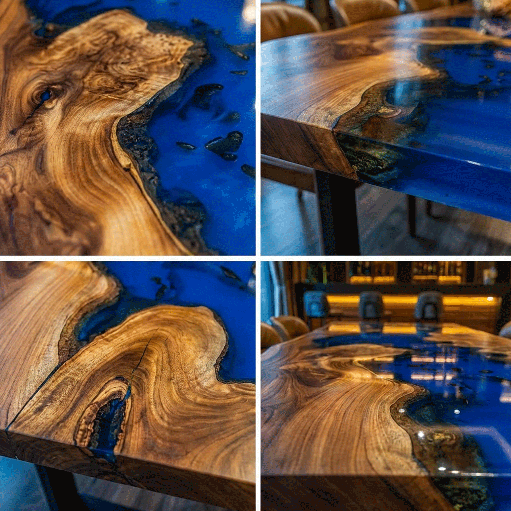 The Cobalt Vista Custom Epoxy Table - CET819