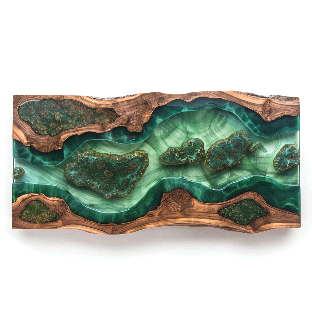 Viridian Estate Custom Epoxy Table - CET833