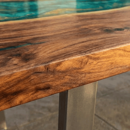 Aqua Serenity Custom Epoxy Table - CET812