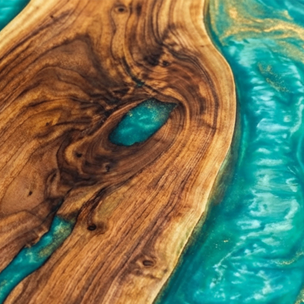 Aqua Serenity Custom Epoxy Table - CET812