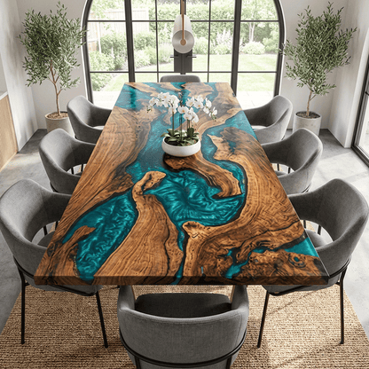 Archipelago Flow Custom Epoxy Table - CET809
