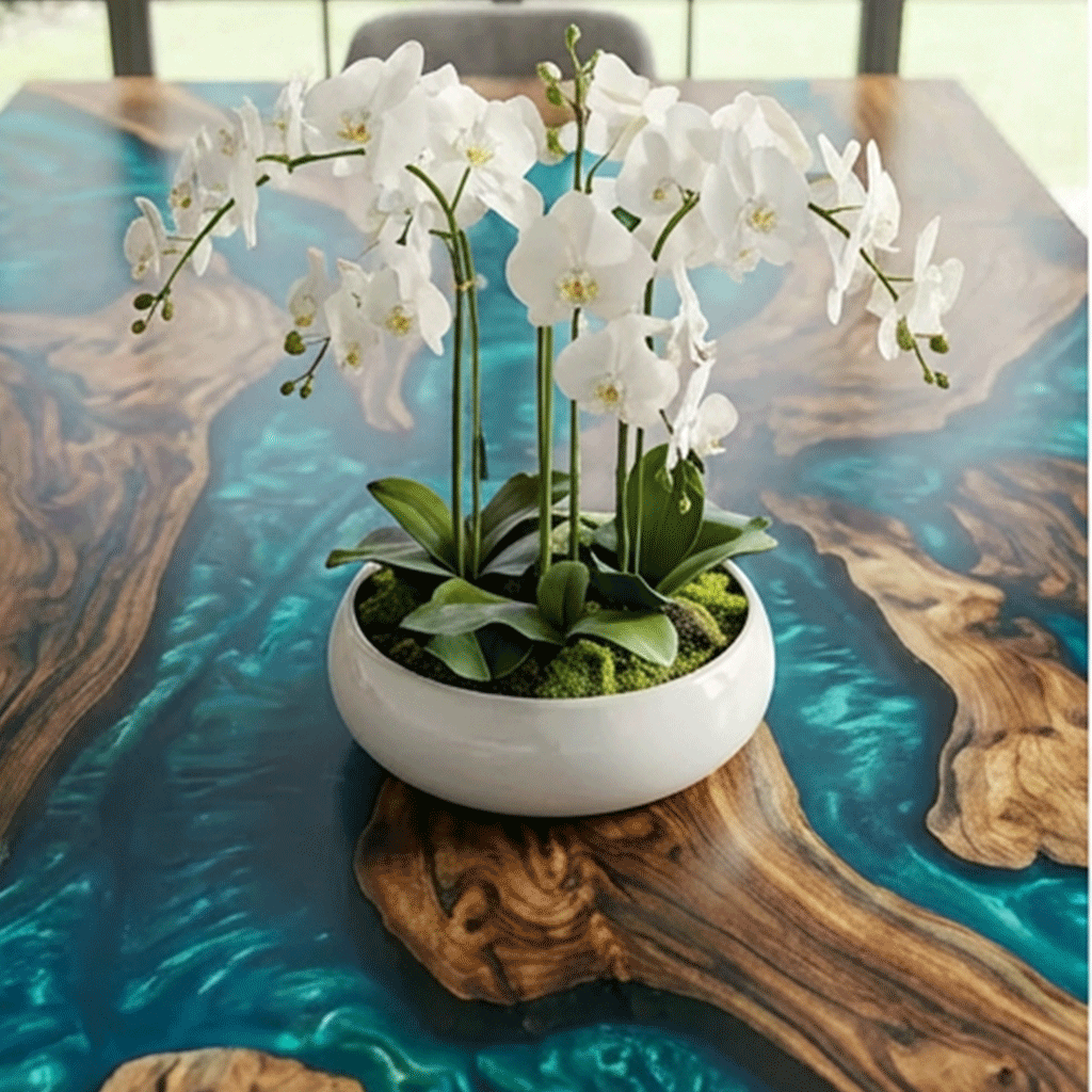 Archipelago Flow Custom Epoxy Table - CET809