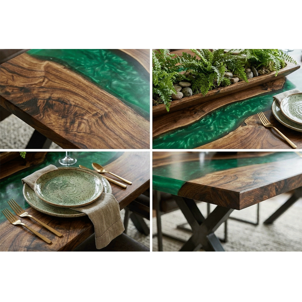 Aspen Summit Custom Epoxy Table - CET832