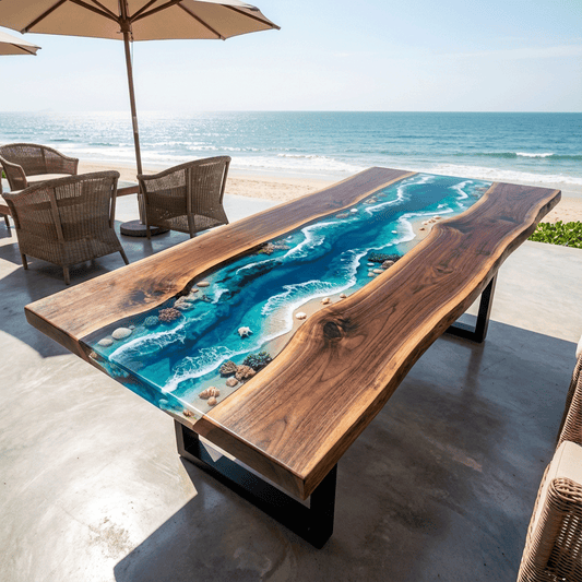 Coastal Paradise Custom Epoxy Table - CET805