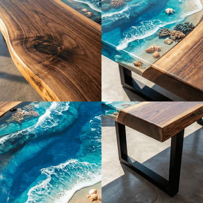 Coastal Paradise Custom Epoxy Table - CET805