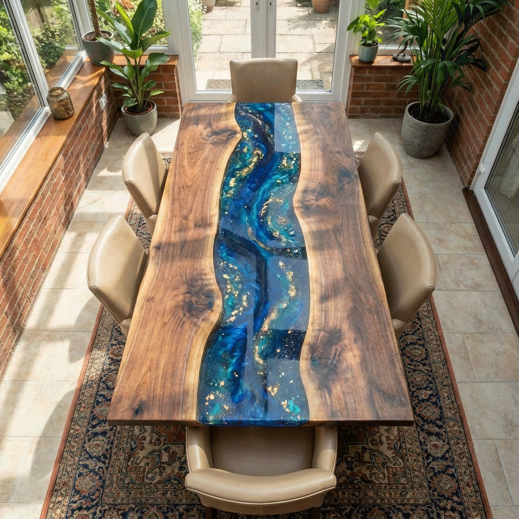 Midnight Galaxy Custom Epoxy Table - CET808