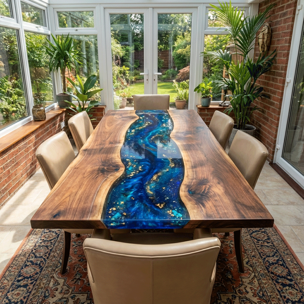 Midnight Galaxy Custom Epoxy Table - CET808