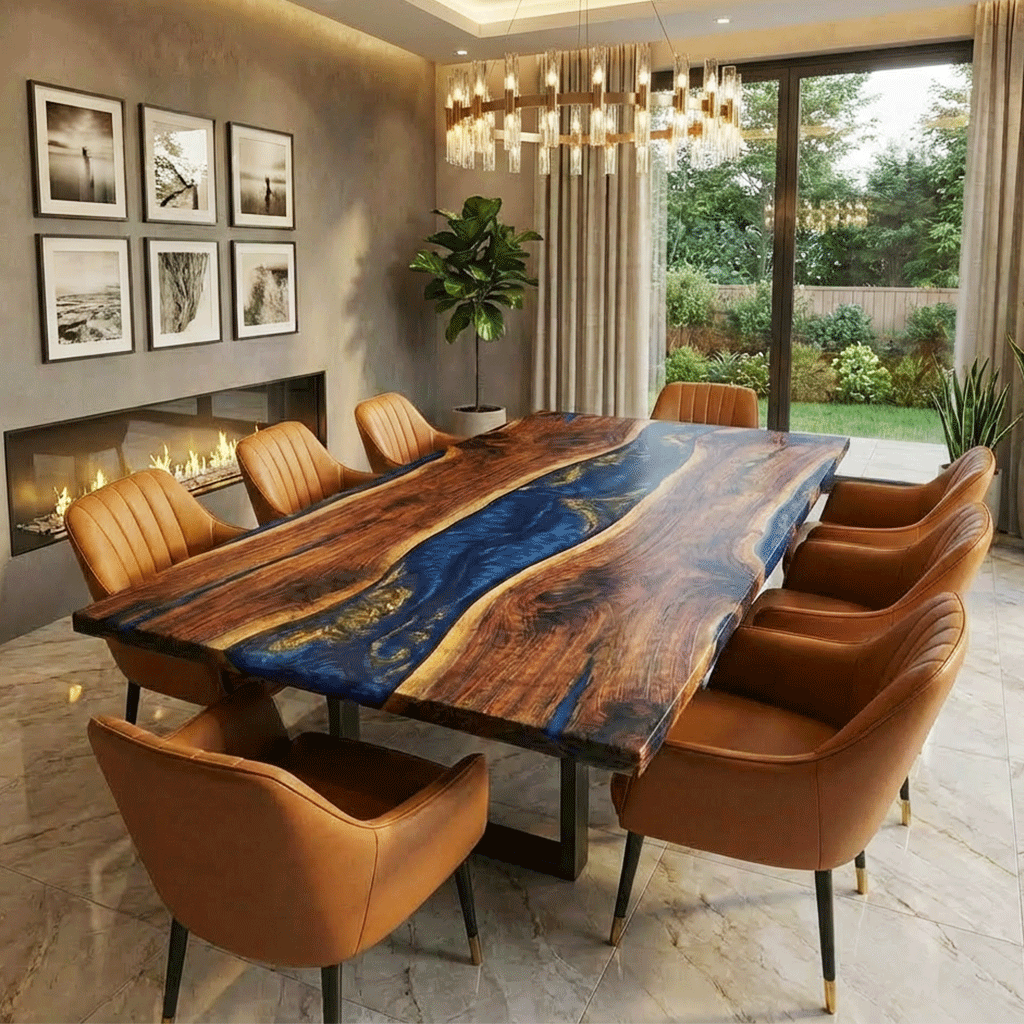 Deep Sea Majesty Custom Epoxy Table - CET813