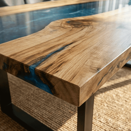 Glacial Azure Custom Epoxy Table - CET803
