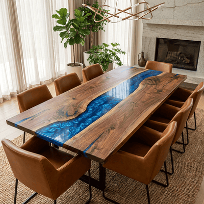 Oceanic Serenity Custom Epoxy Table - CET818