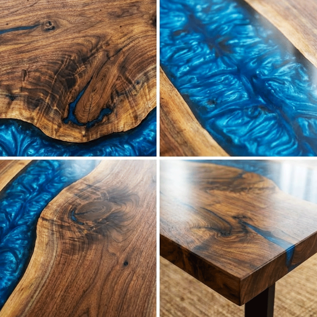 Oceanic Serenity Custom Epoxy Table - CET818