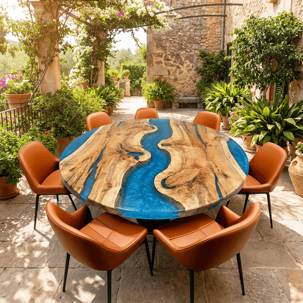 River - Run - Custom Epoxy Table - CET601