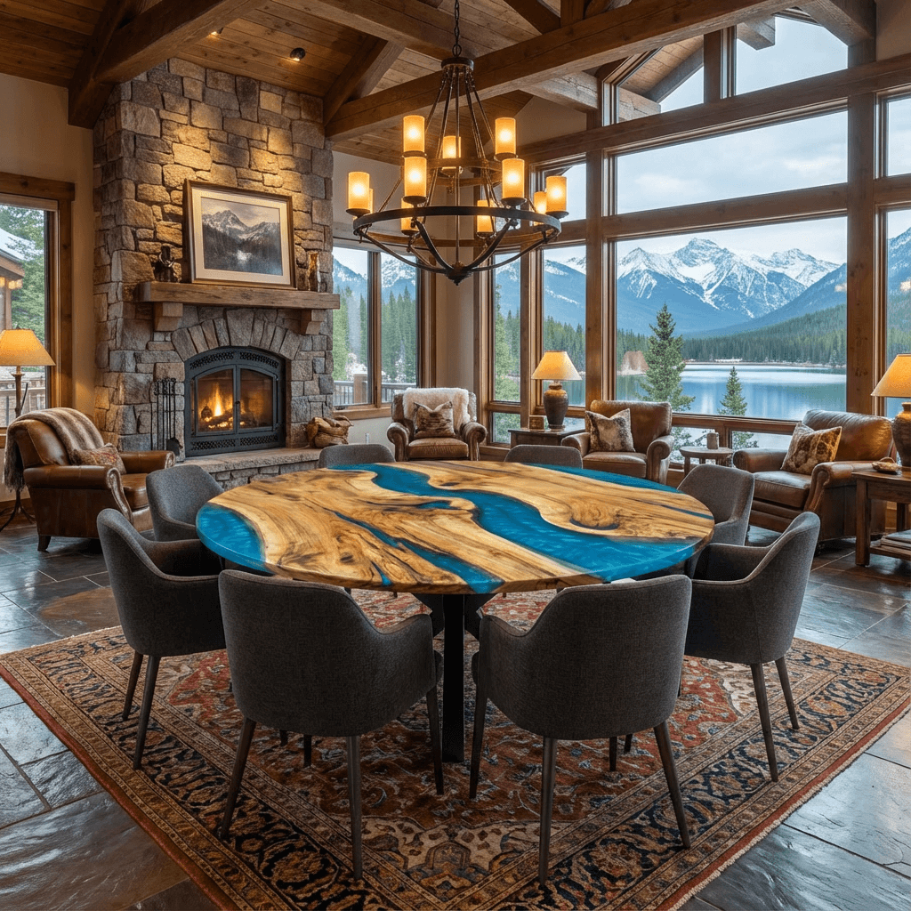 River - Run - Custom Epoxy Table - CET601