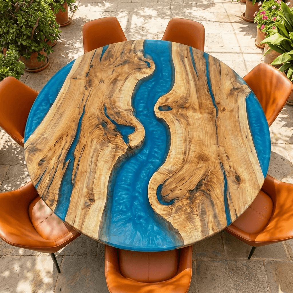 River - Run - Custom Epoxy Table - CET601