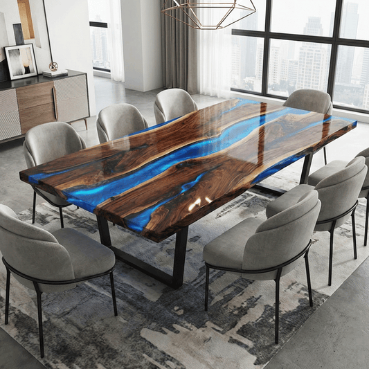 Sapphire Horizon Custom Epoxy Table - CET817
