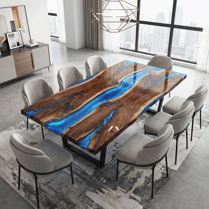 Sapphire Horizon Custom Epoxy Table - CET817