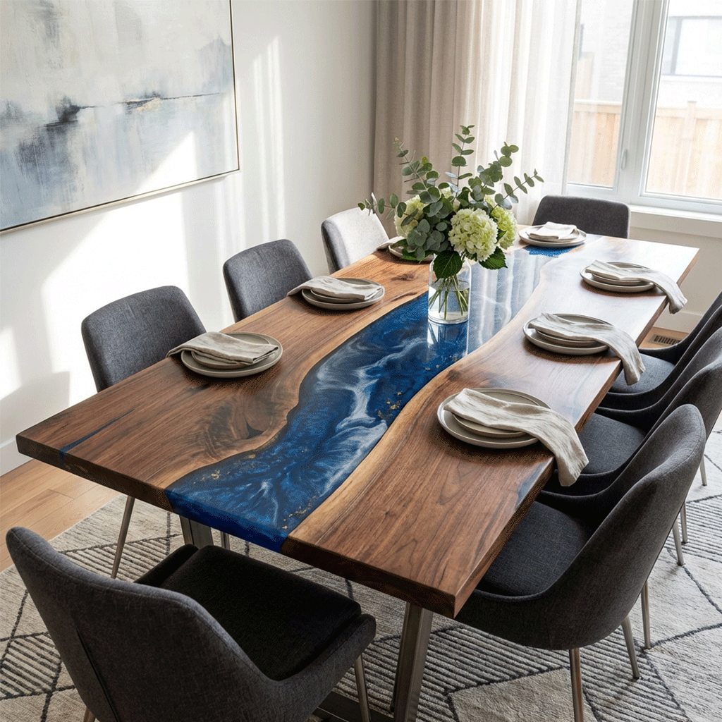 Sapphire Rapids Custom Epoxy Table - CET806