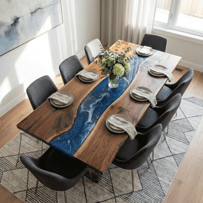 Sapphire Rapids Custom Epoxy Table - CET806