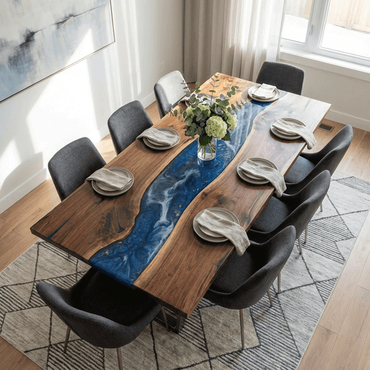 Sapphire Rapids Custom Epoxy Table - CET806