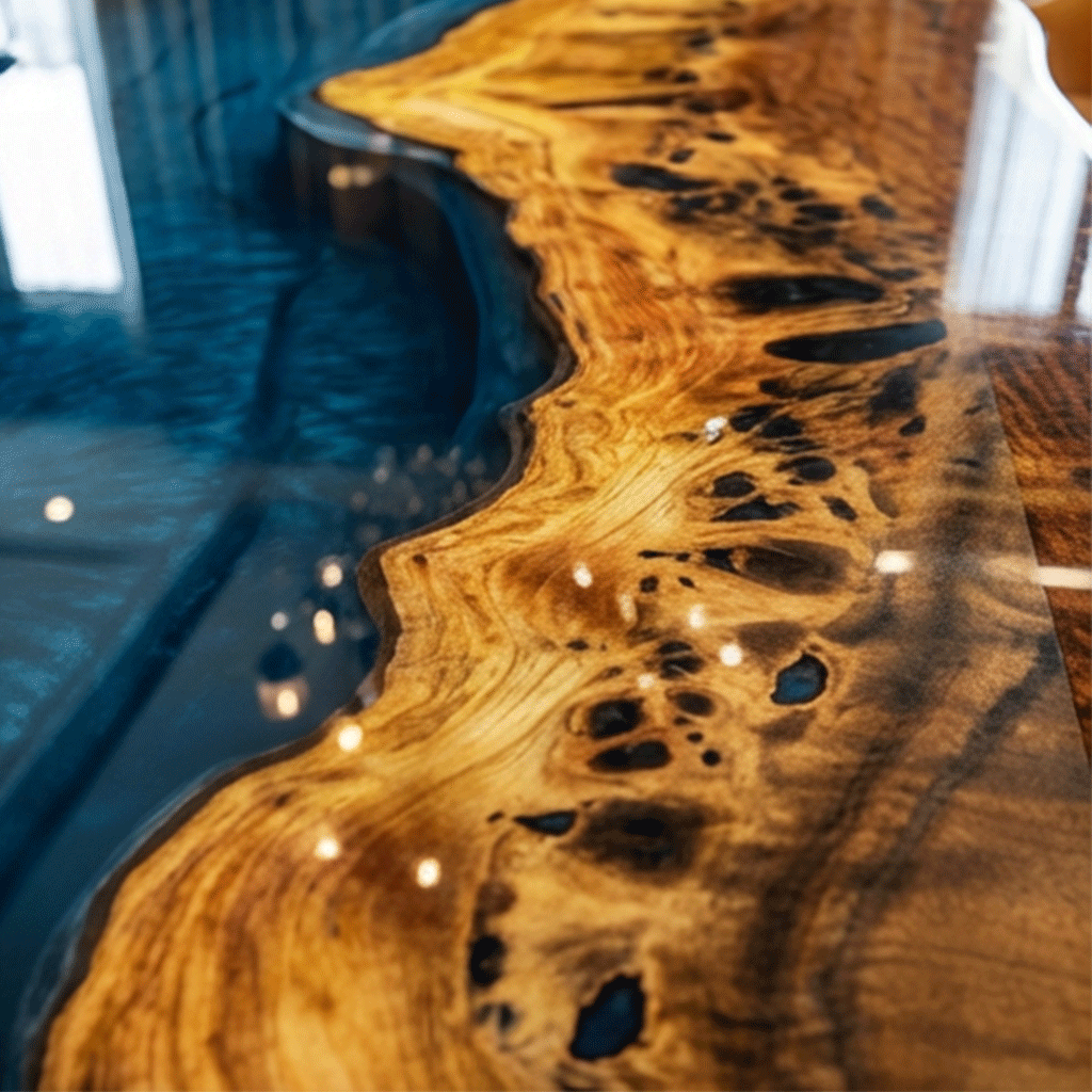 Sovereign Teal Custom Epoxy Table - CET820