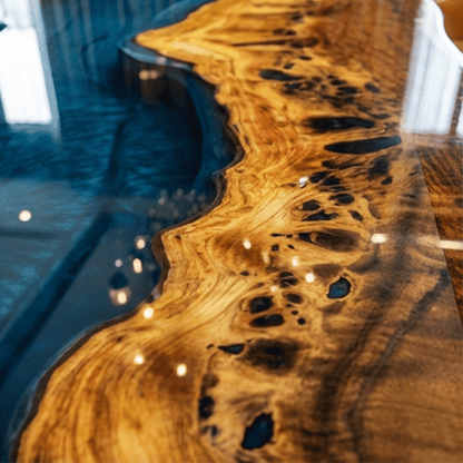 Sovereign Teal Custom Epoxy Table - CET820