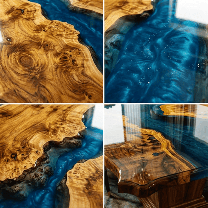 Sovereign Teal Custom Epoxy Table - CET820