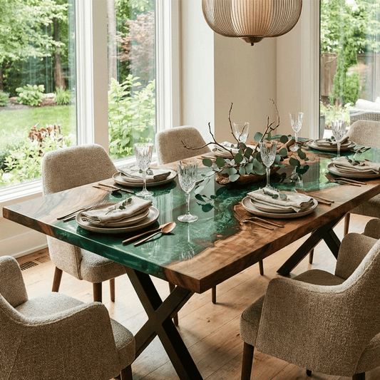 Springtime Solace Custom Epoxy Table - CET831