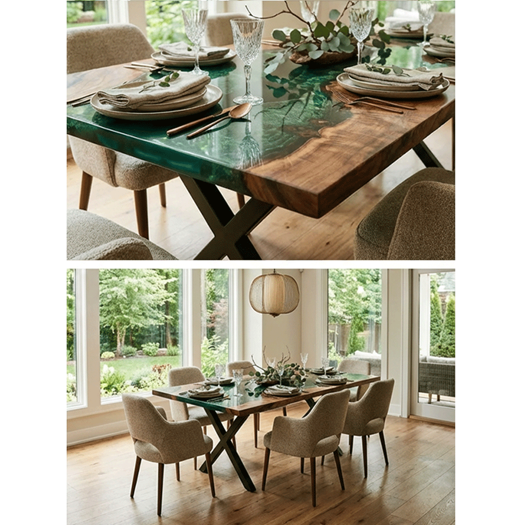 Springtime Solace Custom Epoxy Table - CET831