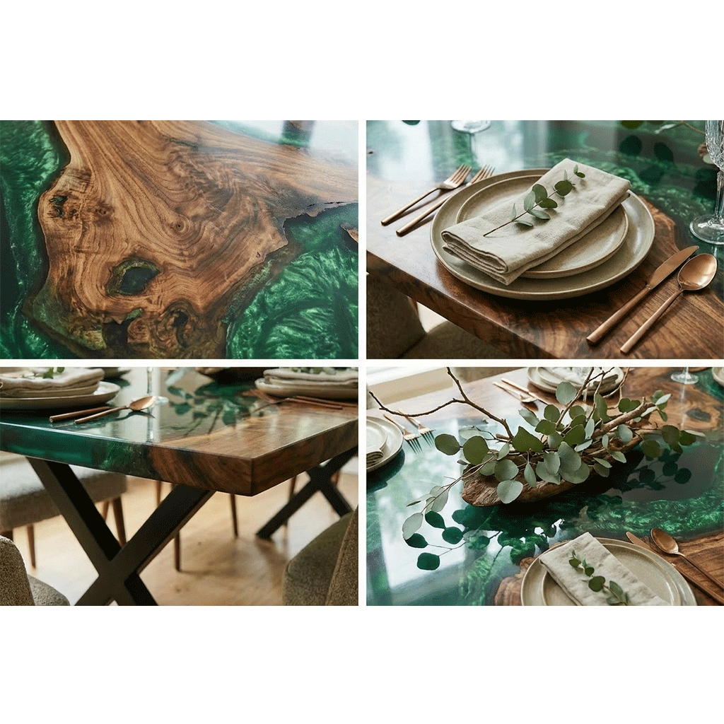 Springtime Solace Custom Epoxy Table - CET831