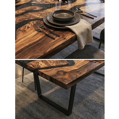 Stardust Silhouette Custom Epoxy Table - CET835