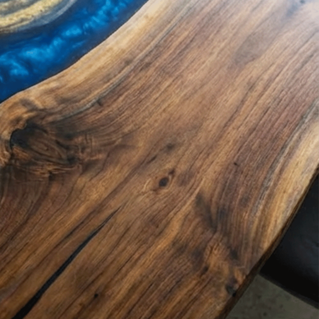 Stormy Indigo Custom Epoxy Table - CET811