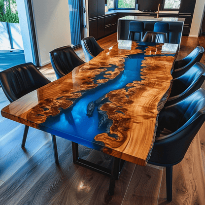 The Azure Archipelago Custom Epoxy Table - CET822