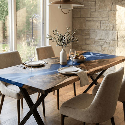 The Azure Delta Custom Epoxy Table - CET829