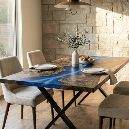 The Azure Delta Custom Epoxy Table - CET829