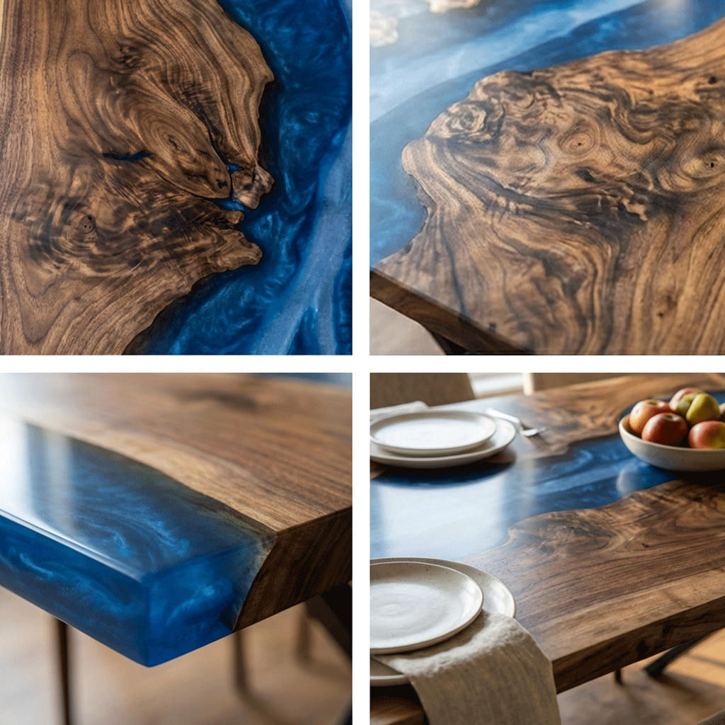 The Azure Delta Custom Epoxy Table - CET829