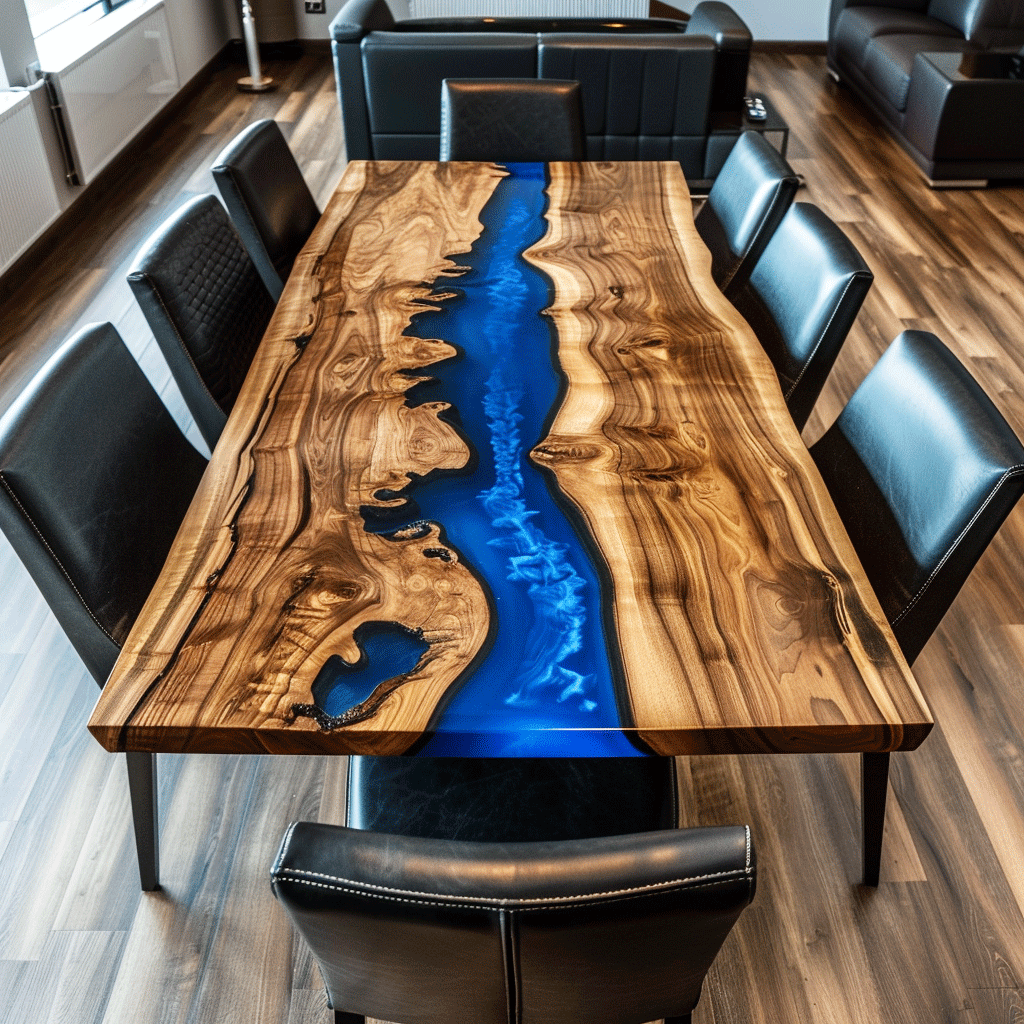 The Celestial Current Custom Epoxy Table - CET821