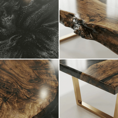 The Midnight Obsidian Custom Epoxy Table-CET816