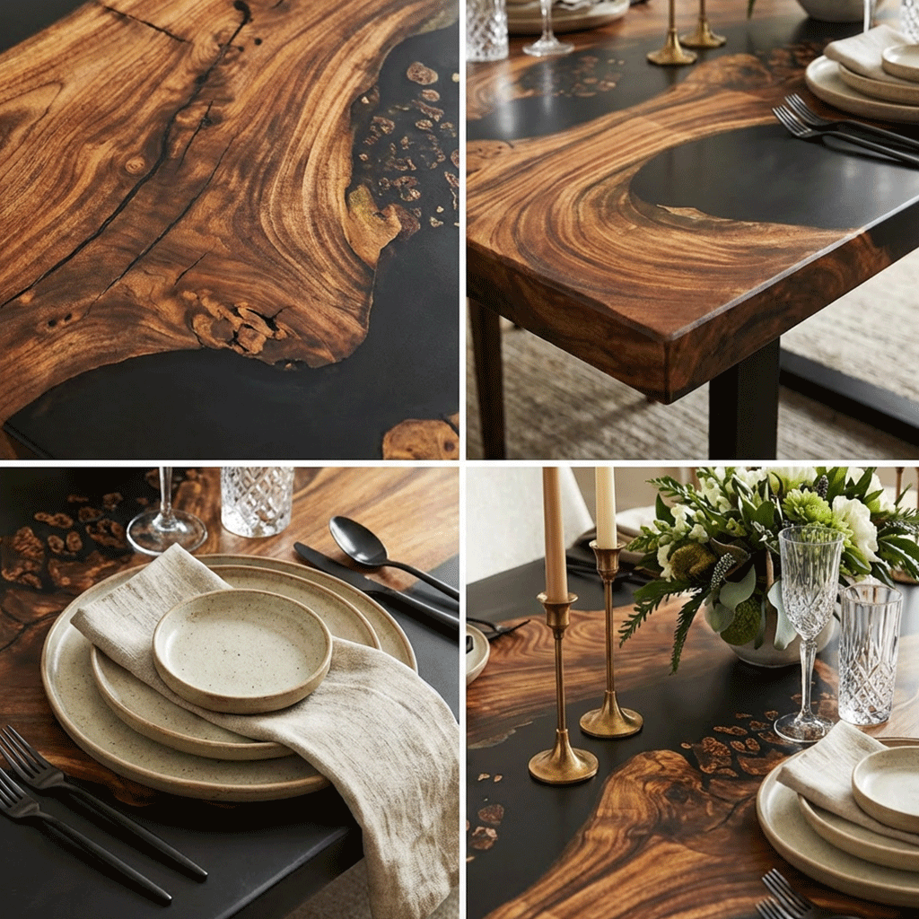 The Obsidian Nightfall Custom Epoxy Table - CET825