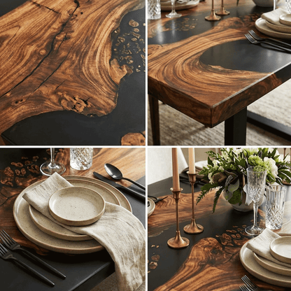 The Obsidian Nightfall Custom Epoxy Table - CET825