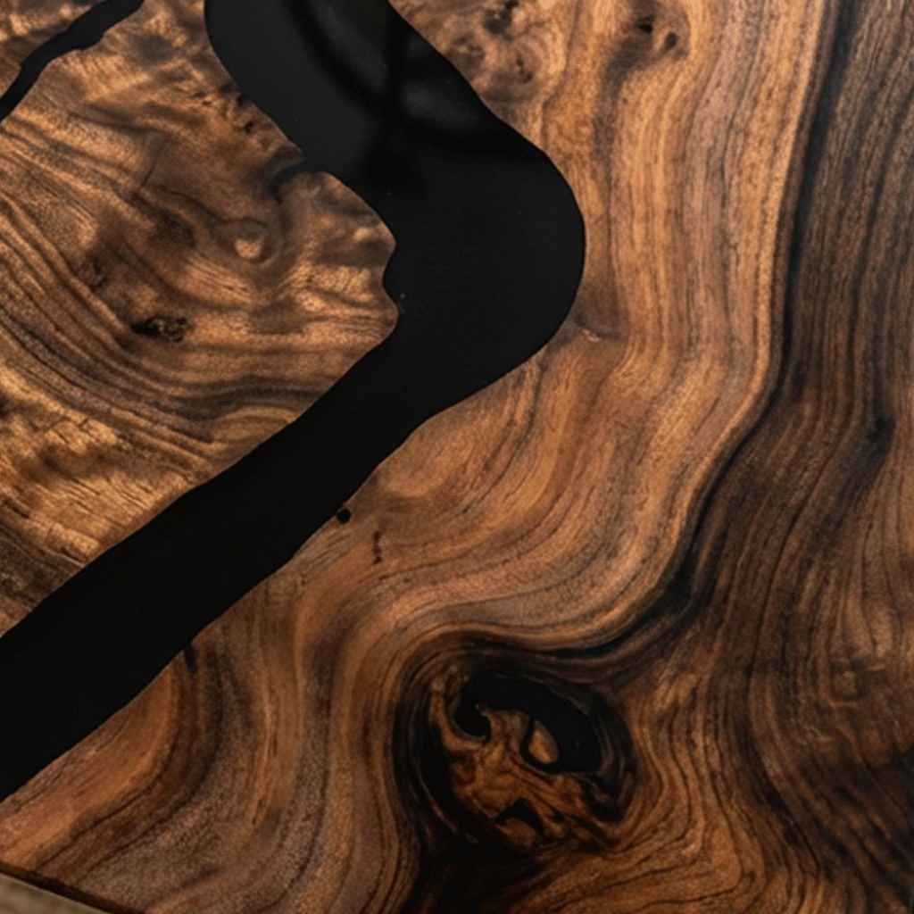 The Obsidian Vein Custom Epoxy Table - CET823