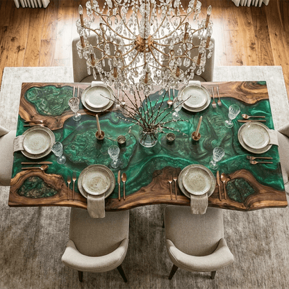Viridian Estate Custom Epoxy Table - CET833